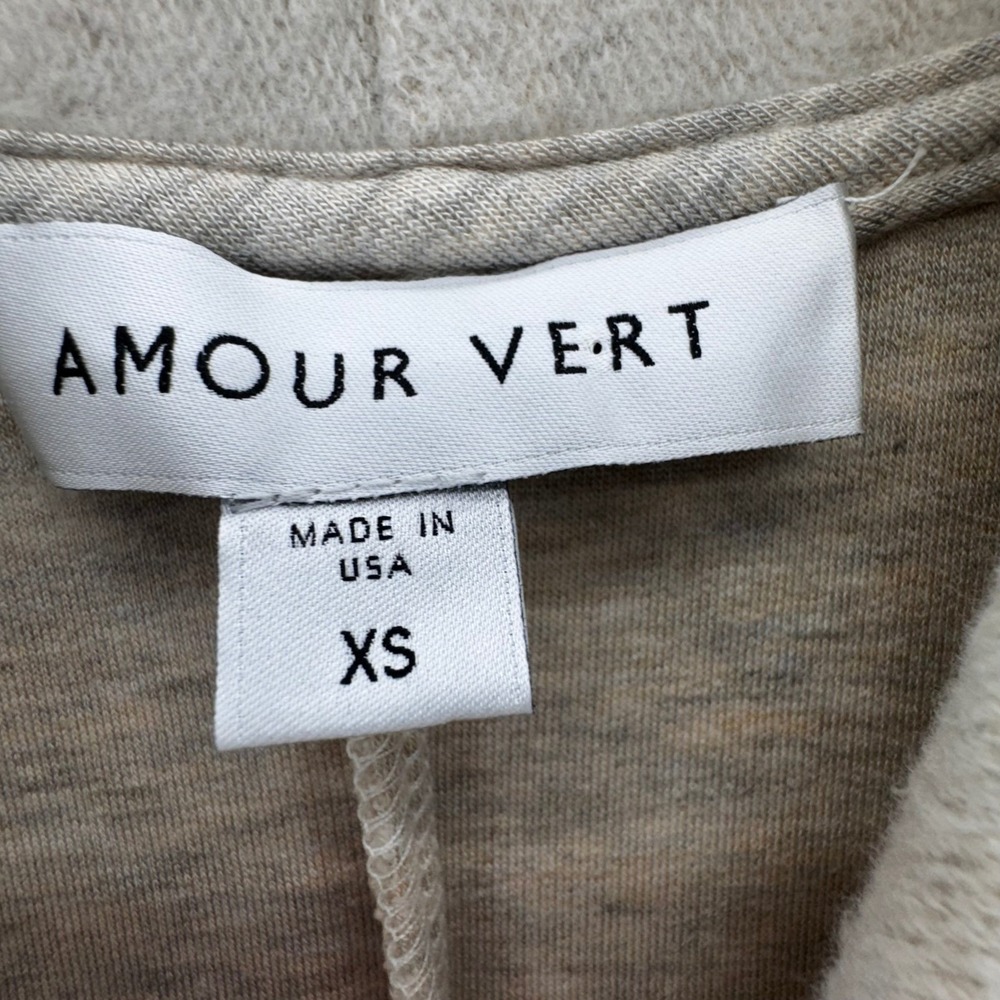 Amour Vert Womens Heathered Oat Midi Sweater Dress Size‎ XS Organic Sustainable - Picture 4 of 12